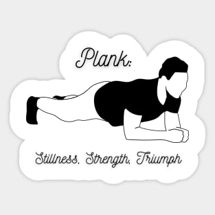 MAN PLANK DESIGN Sticker